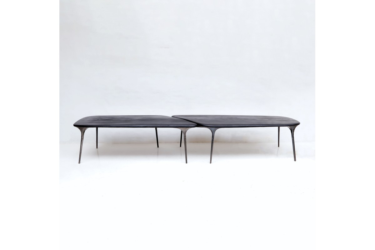 <a href="https://www.galeriegosserez.com/artistes/loellmann-valentin.html">Valentin Loellmann </a> - Steel - Table